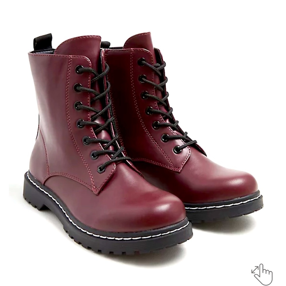 Brand new Stevie Chunky Maroon Torrid Combat Boot